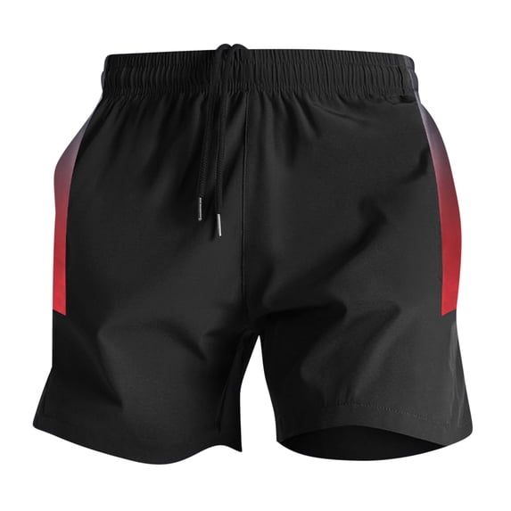 Dagegui Workout Shorts for Men Summer Elastic Waist Jogger Shorts with Drawstring Lightweight Breathable Running Training Shorts Red M