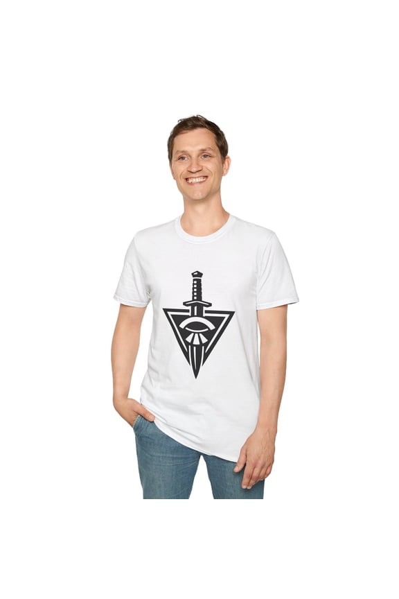 Dagger Stealth Symbol Gamer Logo Fictitious Tactical Unisex Softstyle T-Shirt
