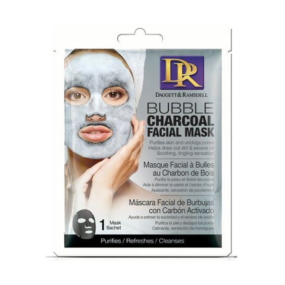 Daggett and Ramsdell Facial Sheet Bubble Mask with Charcoal (Pack of 6)