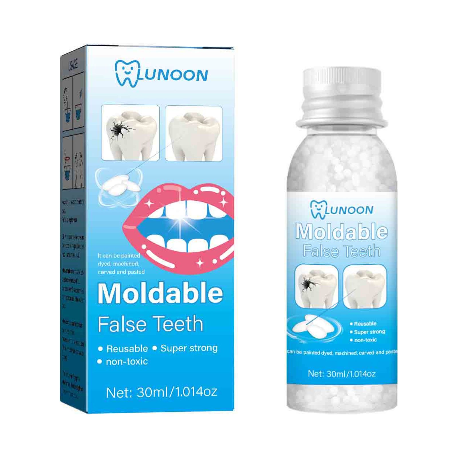 DagobertNiko 30G Dental Restoion Pellet Kit Laminating Beads, Reusable, Temporary Dental