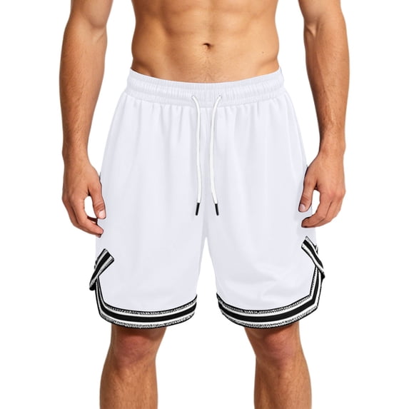 DagobertNiko Basketball Shorts Men Plus Size Running Shorts Quick Dry Lightweight Athletic Shorts with Zipper Pockets