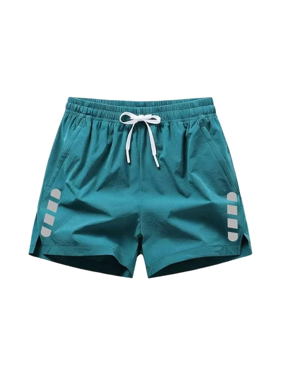 Running Shorts for Men Elastic Waist Drawstring Shorts Quick Dry Gym Basketball Workout Sport Tennis Hiking Shorts with Pockets