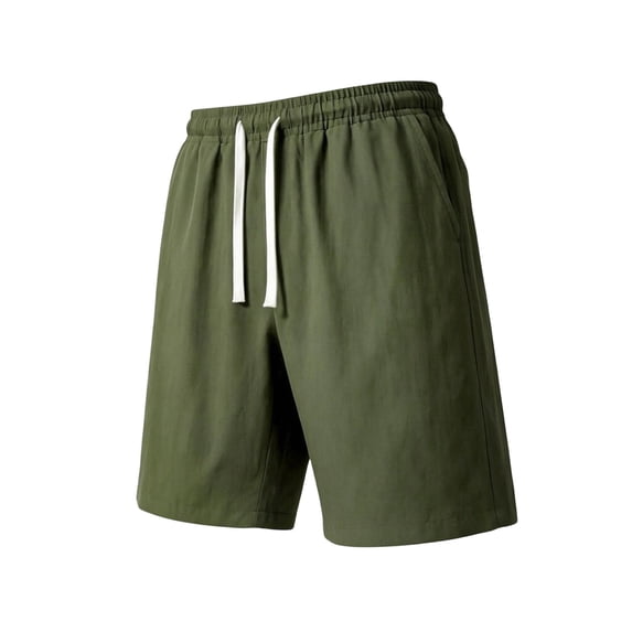DagobertNiko Shorts for Men Elastic Waist Drawstring Shorts Lightweight Summer Beach Shorts with Pockets