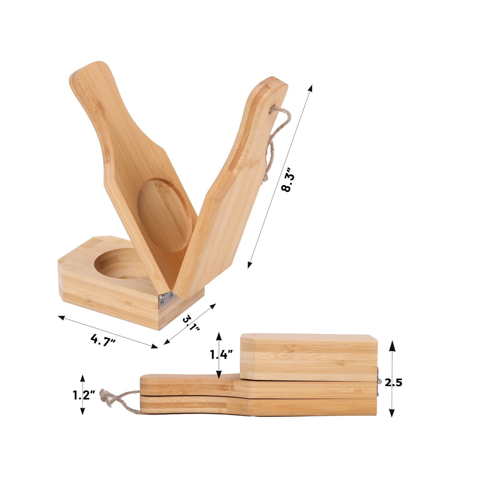 DagobertNiko Wooden Press Banana Smasher Maker Green Plantain's Wood 2 In 1 For Plantains Chips