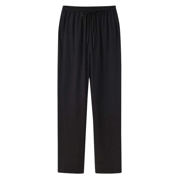 Dagugfen Athletic Pants for Men Elastic Waist Drawstring Loose Fitted Straight Leg Basic Trousers Lightweight Activewear Pants