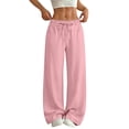 thumbnail image 1 of Dagugfen Athletic Pants for Women Loose Fitted Drawstring Elastic Waist Breathable Summer Casual Workout Full Length Pants, 1 of 8