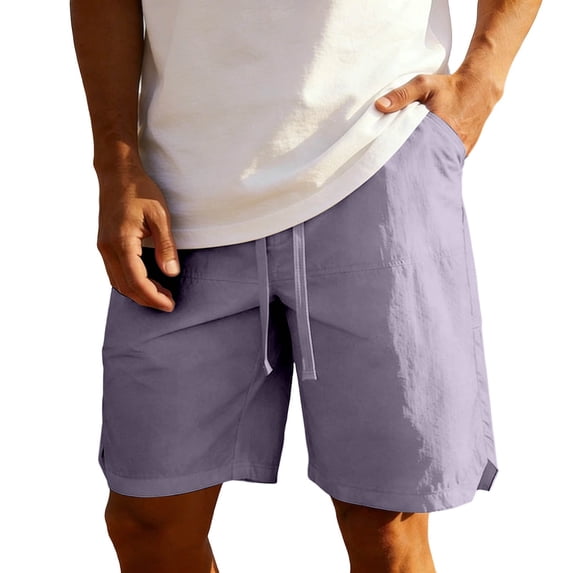 Dagugfen Athletic Shorts Men Drawstring Elastic Waist Loose Fitted Breathable Moisture Wicking Shorts Outdoor Workout Basketball Shorts with Pockets
