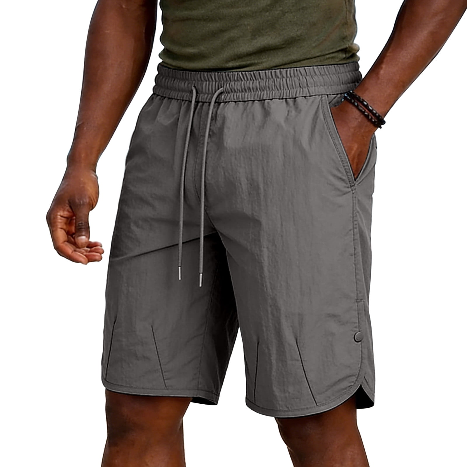 Dagugfen Athletic Shorts Men Elastic Waist Drawstring 9