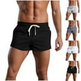 thumbnail image 1 of Dagugfen Athletic Shorts for Men Drawstring Elastic Waist Loose Comfy Running Trainning Track Shorts, 1 of 8