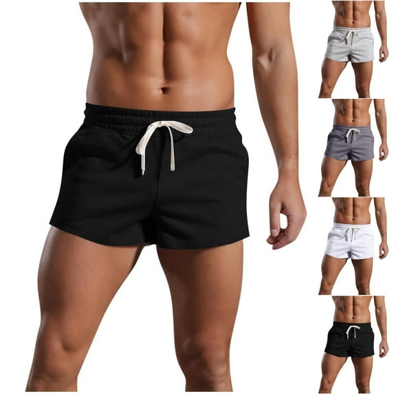 Dagugfen Athletic Shorts for Men Drawstring Elastic Waist Loose Comfy Running Trainning Track Shorts