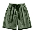 thumbnail image 1 of Dagugfen Athletic Shorts for Men Elastic Waist Drawstring Loose Stretch Quick Dry Casual Workout Shorts, 1 of 3