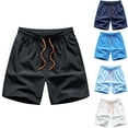 thumbnail image 1 of Dagugfen Athletic Shorts for Men Quick Dry Stretch Loose Drawstring Lightweight Running Shorts with Zipper Pockets, 1 of 3