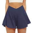 thumbnail image 1 of Dagugfen Athletic Shorts for Women Summer Loose Casual Elastic Waist Flowy Tennis Workout Short Pants Activewear Short Pants, 1 of 5