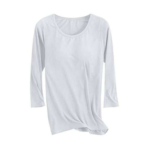 Dagugfen Athletic Tops with Built in Bra Activewear Gym Workout Tee Shirt Tops Moisture Wicking