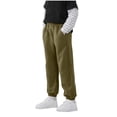 thumbnail image 1 of Dagugfen Baby Boy Clothes Sweatpants Elastic Waist Loose Workout Sports Hiking Pants Solid Color 5-15 Years, 1 of 3