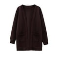 thumbnail image 1 of Dagugfen Baby Girls Clothes Sweater Cardigan Long Sleeve Loose Comfy Solid Color Casual Long Outwear 3-11 Years, 1 of 9