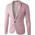 thumbnail image 1 of Dagugfen Blazer for Men Button Lapel Suit Slim Formal Officewear Business Casual Prom Wedding Jacket Sport Coat, 1 of 2