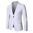 thumbnail image 1 of Dagugfen Blazer for Men Dress Long Sleeve Button Suit Business Casual Officewear Elegant Formal Jacket for Wedding, 1 of 4