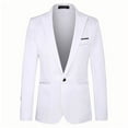thumbnail image 1 of Dagugfen Blazer for Men Plus Size Button Dress Jackets Slim Elagant Casual Business Suit for Dinner Party Prom, 1 of 4