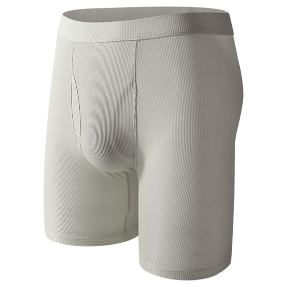 Dagugfen Boxers for Men Breathable Side Opening Stretch Lightweight Loungewear Flat Angle Trunk Underwear