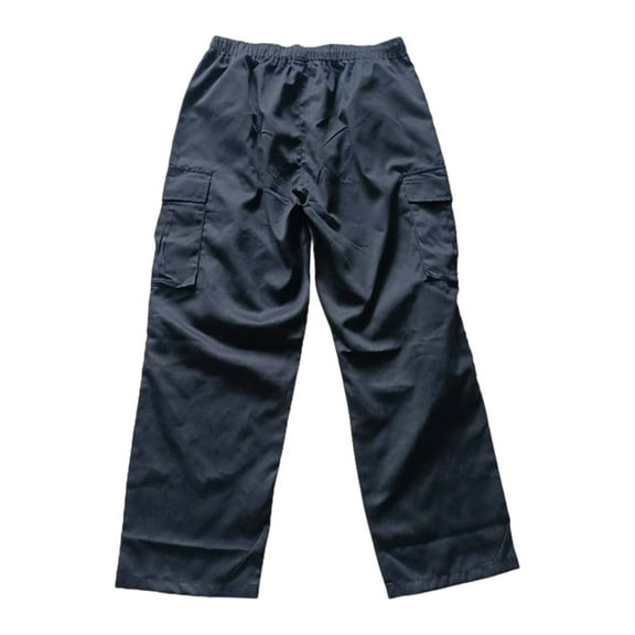 Dagugfen Cargo Pants for Men Elastic Waist Straight Leg Loose Comfy Outdoor Hiking Pants with Pockets