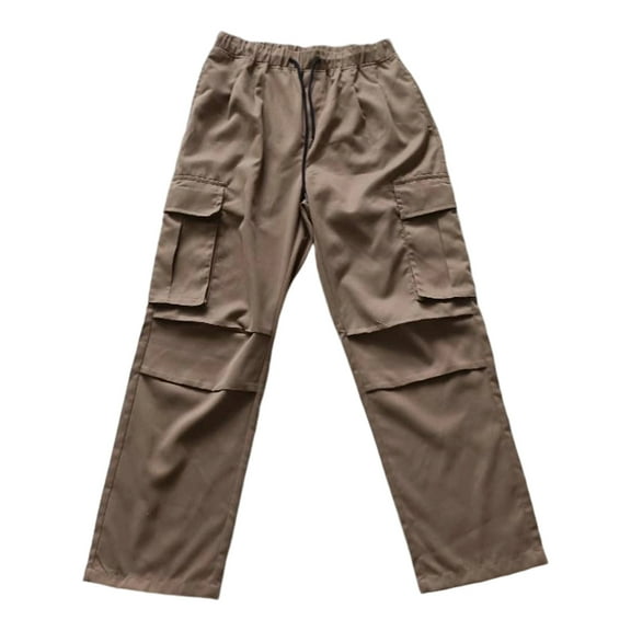 Dagugfen Cargo Pants for Men Elastic Waist Straight Leg Loose Comfy Outdoor Hiking Pants with Pockets