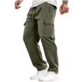 thumbnail image 1 of Dagugfen Cargo Pants for Men Loose Fitted Waterproof Quick Drying Breathable Hiking Camping Pants with Multi Pockets, 1 of 8
