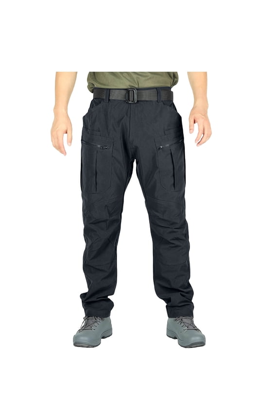 Cargo Pants for Men Waterproof Full Length Straight Leg Windbreaker Pants Outdoor Camping Training Activewear Pants with Multi Pockets