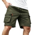 thumbnail image 1 of Dagugfen Cargo Shorts for Men 8" Inseam Loose Fitted Elastic Waist Drawstring Summer Outdoor Climbing Shorts with Multi Pockets, 1 of 7