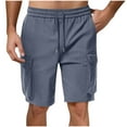 thumbnail image 1 of Dagugfen Cargo Shorts for Men Hiking Camping Drawstring Elastic Waisted 9" Inseam Short Pants Outdoor Running Athletic Shorts with Multi Pockets, 1 of 7