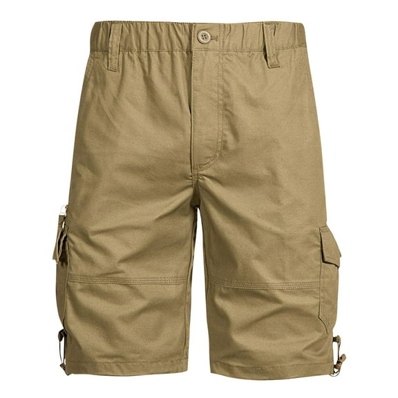 Dagugfen Cargo Shorts for Men Plus Size Elastic Waist Loose Outdoor Camping Hiking Trainning Shorts