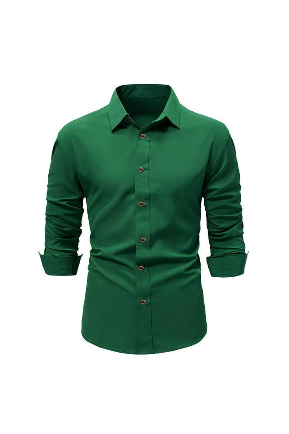 Dress Shirts for Men Button down Long Sleeve Fitted Lightweight Business Casual Formal Work Tops