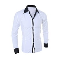 Dagugfen Dress Shirts for Men Button up Shirts Long Sleeve Fitted Comfy Business Casual Shirts for Dating Wedding