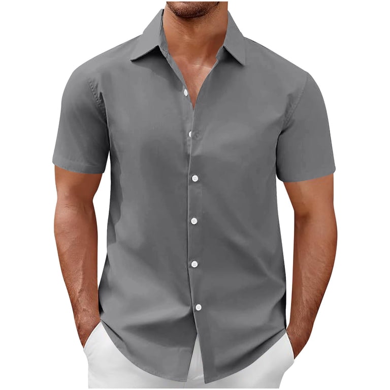 Dagugfen Dress Shirts for Men Plus Size Button down Short Sleeve Business Casual Formal Shirts Tops - Walmart.com Dagugfen Dress Shirts for Men Plus Size Button down Short Sleeve Business Casual Formal Shirts Tops - Walmart.com