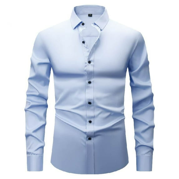 Dagugfen Dress Shirts for Men Suits Formal Long Sleeve Button down Business Casual Office Work Tops