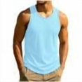 thumbnail image 1 of Dagugfen Gym Tank Tops for Men Crewneck Sleeveless Mesh Breathable Loose Muscle Tanks Outdoor Basketball Workout Tops, 1 of 9
