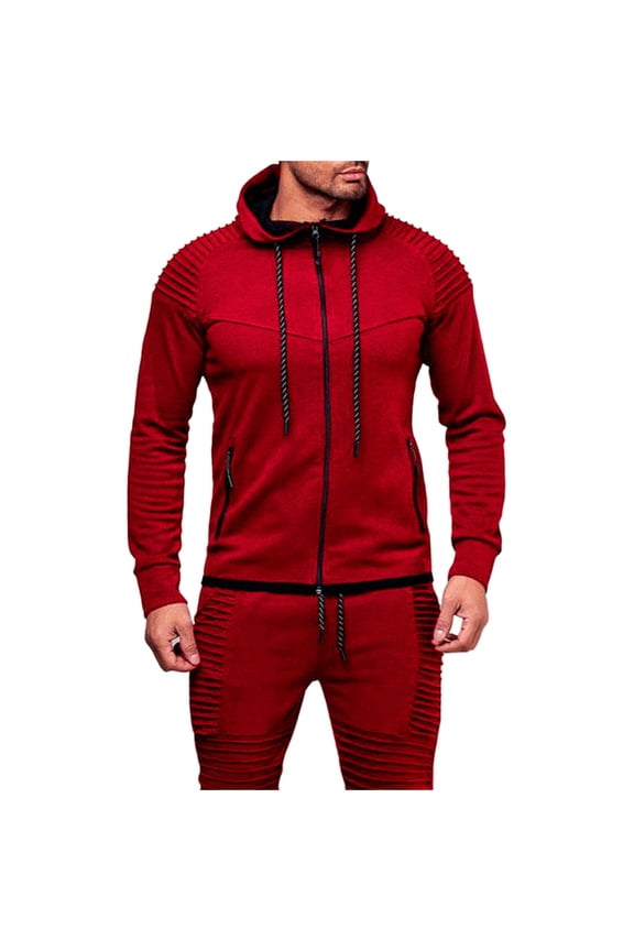 Jackets for Men Smocked Long Sleeve Slim Fitting Drawstring Casual Comfy Sweatshirts with Hood