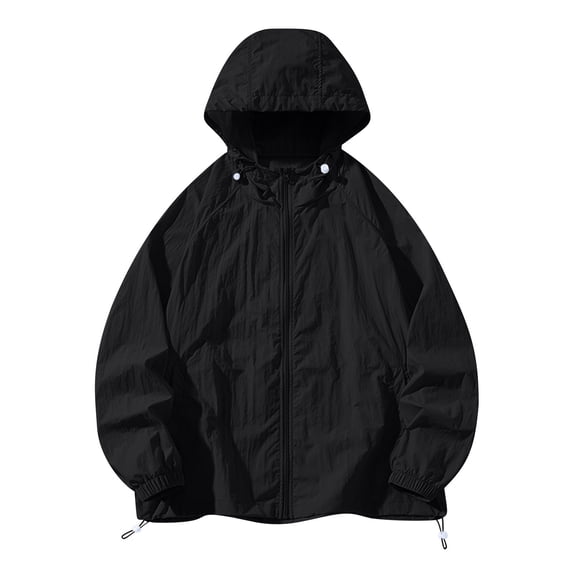 Dagugfen Long Sleeve Shirts for Men Sun Protection Zip up Loose Thin Lightweight Outdoor Fishing Shirts