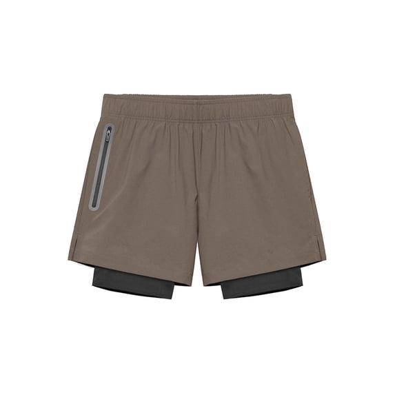 Dagugfen Mens Athleisure Shorts Elastic Waist 7 Inch Inseam Casual Workout Basketball Short Pants