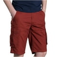 thumbnail image 1 of Dagugfen Mens Cargo Shorts Straight Leg Knee Length Loose Casual Outdoor Athletic Shorts with Pockets, 1 of 5