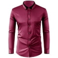 thumbnail image 1 of Dagugfen Mens Dress Shirts Button up Long Sleeve Slim Business Casual Formal Office Shirts with Pocket, 1 of 3