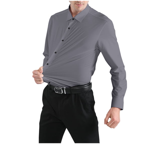 Dagugfen Mens Dress Shirts Long Sleeve Button down Slim Lightweight Work Business Casual Office Shirts