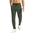 thumbnail image 1 of Dagugfen Mens Pants Elastic Waist Drawstring Lightweight Running Cropped Trackpants with Zipper Pockets, 1 of 6