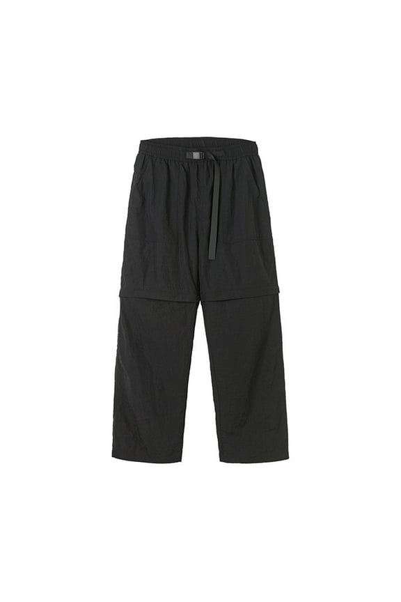 Mens Pants Patchwork Elastic Waistband Straight Leg Loose Lightweight Outdoor Climbing Hiking Pants