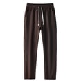 thumbnail image 1 of Dagugfen Mens Pants Straight Leg Drawstring Elastic Waist Fitted Casual Comfy Gym Sports Work Pants, 1 of 4
