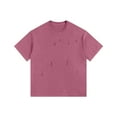 thumbnail image 1 of Dagugfen Mens Shirts Short Sleeve Button Crew Neck Loose Comfy Fashion Trend Casual Tshirts Solid Color, 1 of 2