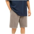 thumbnail image 1 of Dagugfen Mens Shorts Summer Elastic Waist Drawstring Sweatshorts Knee Length Loose Comfy Workout Shorts, 1 of 7