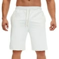thumbnail image 1 of Dagugfen Mens Shorts Summer Knee Length Drawstring Straight Leg Loose Comfy Casual Athletic Shorts, 1 of 8