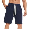thumbnail image 1 of Dagugfen Mens Shorts Summer Knee Length Drawstring Straight Leg Loose Comfy Casual Athletic Shorts, 1 of 8