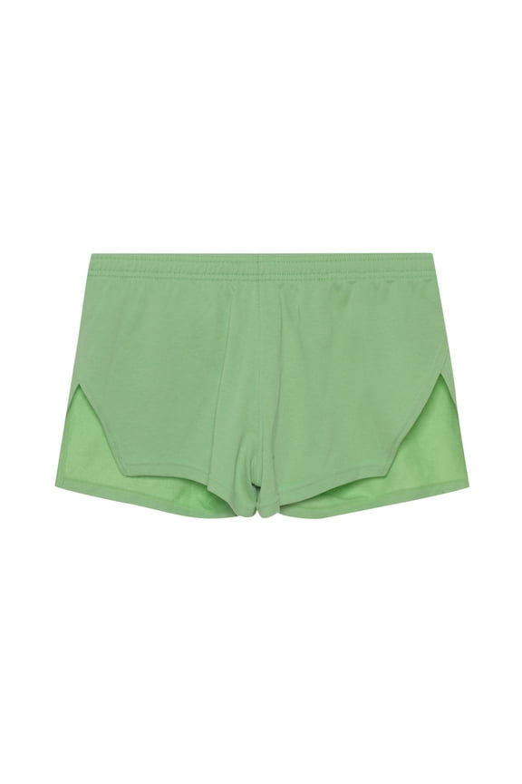 Mens Shorts Undershorts Elastic Waist Side Split Fitted Lightweight Comfy Casual Loungewear Shorts